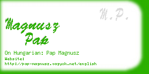 magnusz pap business card